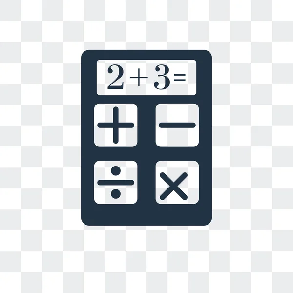 Калькулятор вектор піктограма ізольована на прозорому фоні, дизайн логотипу калькулятора — стоковий вектор