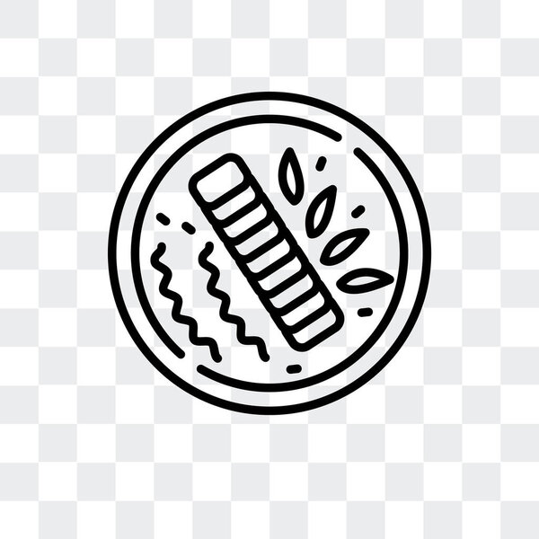 Char siu vector icon isolated on transparent background, Char siu logo design