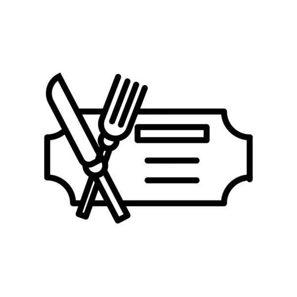 Carte restaurant icône vecteur isolé sur fond blanc, Restau — Image vectorielle