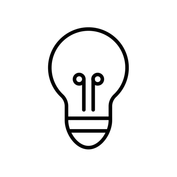 Ampoule icône vecteur isolé sur fond blanc, Ampoule — Image vectorielle