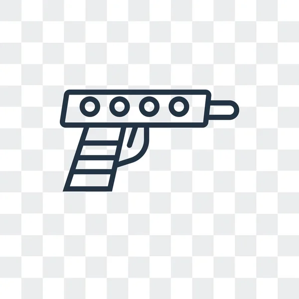 Wasserpistole Vektor-Symbol isoliert auf transparentem Hintergrund, Wasserpistole Logo-Design — Stockvektor