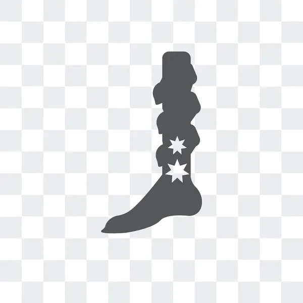 Noha teplejší vektorové ikony izolované na průhledné pozadí, noha w — Stockový vektor