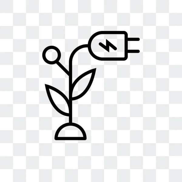 Energię wektor ikona na białym tle na przezroczystym tle, projektowanie logo energii — Wektor stockowy