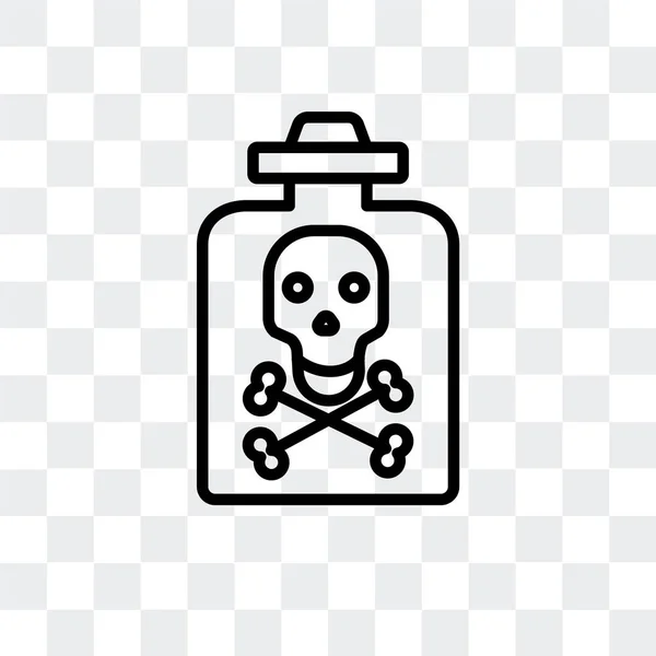 Poison Vector Symbol isoliert auf transparentem Hintergrund, Poison Logo Design — Stockvektor