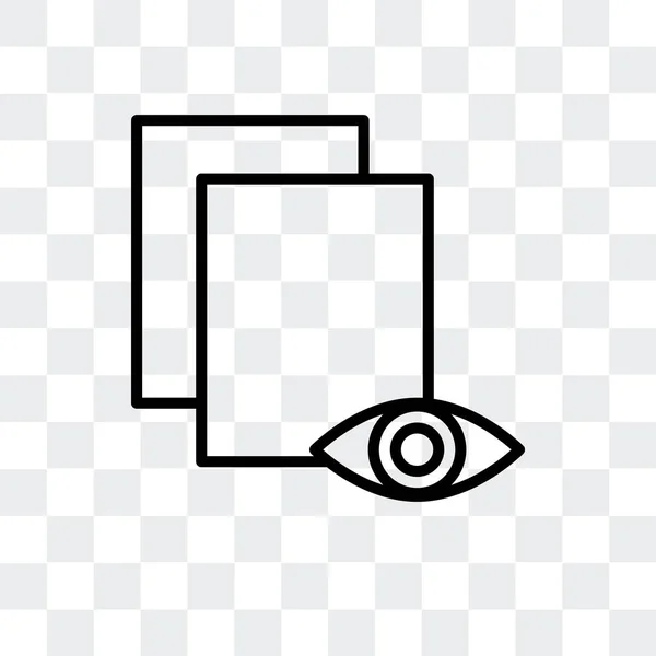 Afficher l'icône vectorielle isolée sur fond transparent, Voir la conception du logo — Image vectorielle