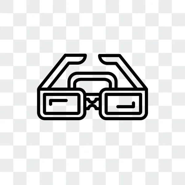 Izolované na průhledné pozadí, design loga brýle Ar ar brýle vektorové ikony — Stockový vektor