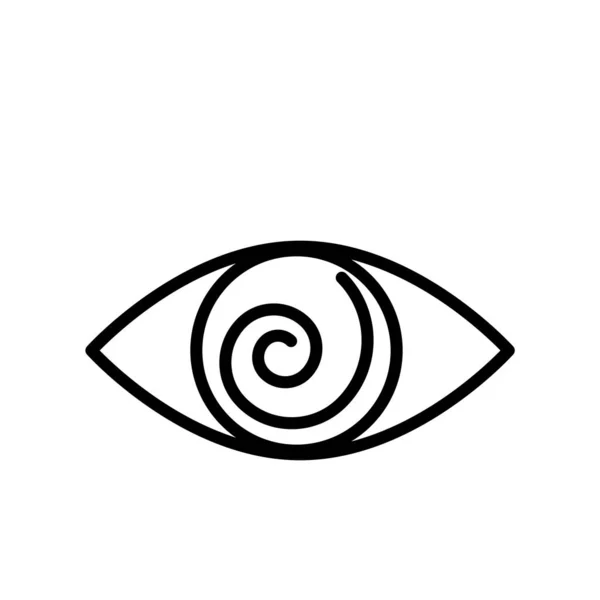 Vision-Symbol-Vektor isoliert auf weißem Hintergrund, Vision-Zeichen, l — Stockvektor