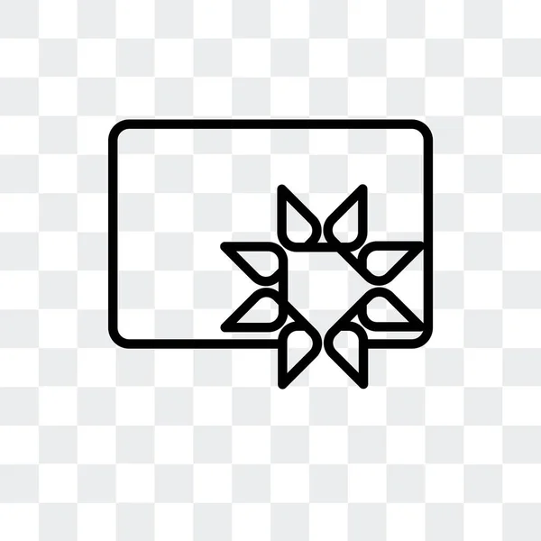 Иконка вектора голограммы изолирована на прозрачном фоне, дизайн логотипа голограммы — стоковый вектор