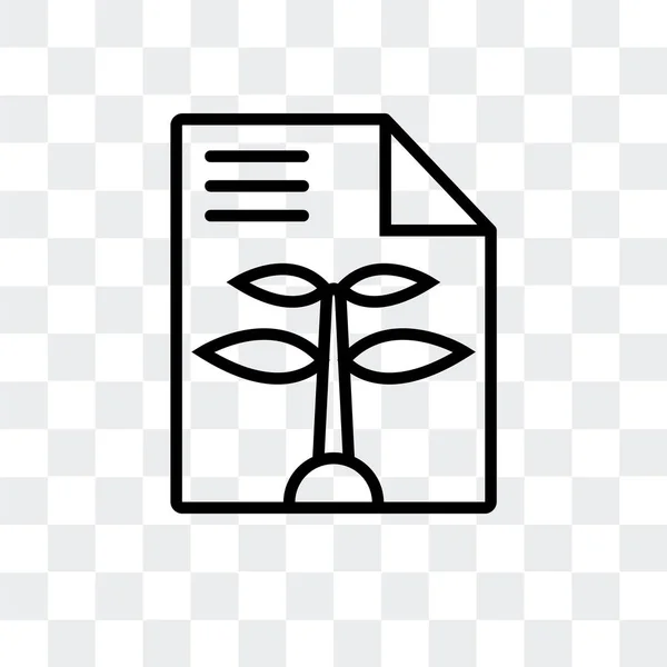 Ícone de vetor de papel reciclado isolado em fundo transparente, Design de logotipo de papel reciclado — Vetor de Stock