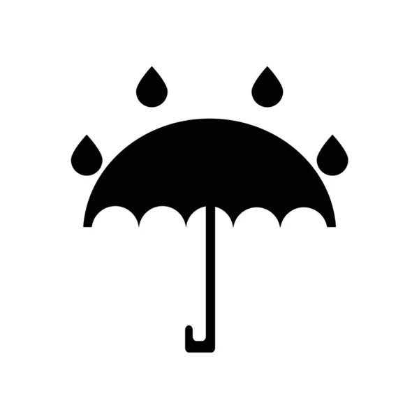 Vektorové ikony deštník izolovaných na bílém pozadí, deštník znamení — Stockový vektor