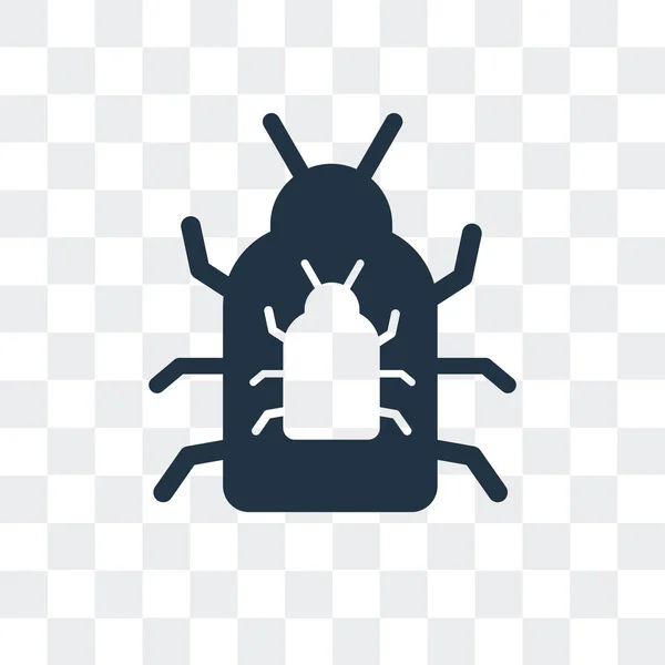 Virus vector pictogram geïsoleerd op transparante achtergrond, Virus logo ontwerp — Stockvector