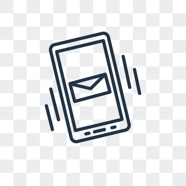Icono de vector de mensaje aislado sobre fondo transparente, diseño del logotipo del mensaje — Archivo Imágenes Vectoriales