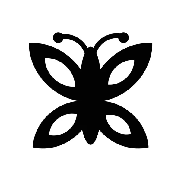 Buttefly vector icono aislado sobre fondo blanco, Buttefly signo — Vector de stock