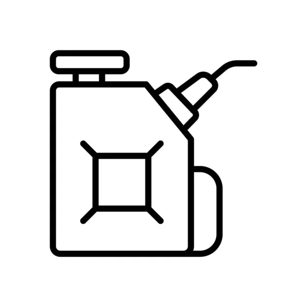 Icono de gasolina vector aislado sobre fondo blanco, signo de gasolina — Vector de stock