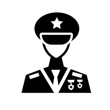 Genel simge. Trendy genel logo kavramı ordu ve savaş koleksiyonundan beyaz arka plan üzerinde. Web uygulamaları, mobil uygulamalar ve basılı medya kullanım için uygundur..