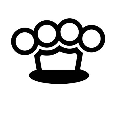 Parmak eklemi simgesi. Ordu ve savaş koleksiyonundan beyaz arka plan üzerinde trendy Knuckle logo kavramı. Web uygulamaları, mobil uygulamalar ve basılı medya kullanım için uygundur..