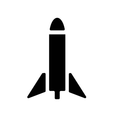 Missile icon. Trendy Missile logo concept on white background from army and war collection. Suitable for use on web apps, mobile apps and print media. clipart