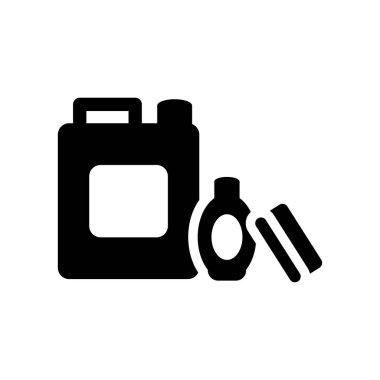 Temizlik ürünleri simgesi. Modaya uygun temizleme ürünleri logo kavramı koleksiyonu temizlik üzerinden beyaz arka plan üzerinde. Web uygulamaları, mobil uygulamalar ve basılı medya kullanım için uygundur..