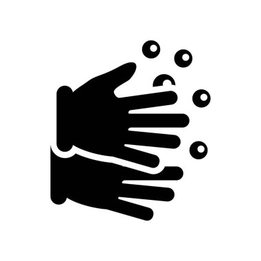 El yıkama simgesi. Modaya uygun el yıkama logo kavramı koleksiyonu temizlik üzerinden beyaz arka plan üzerinde. Web uygulamaları, mobil uygulamalar ve basılı medya kullanım için uygundur..