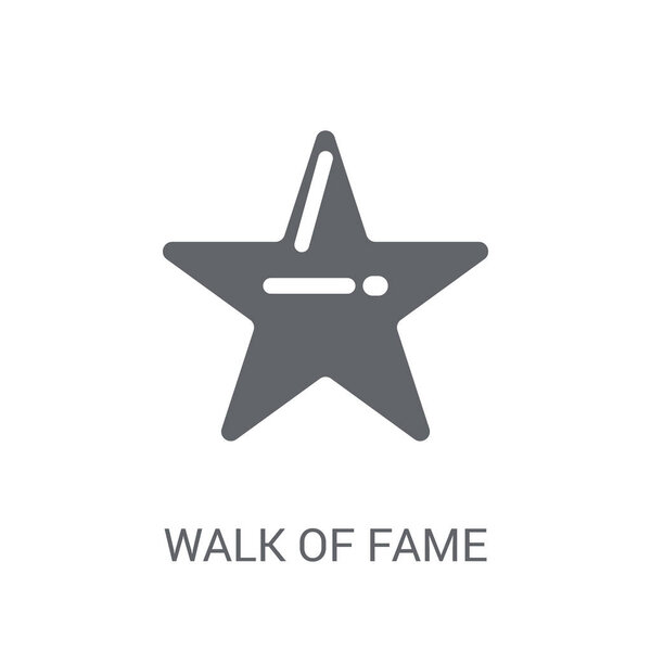 Walk of fame icon. Trendy Walk of fame logo concept on white background from United States of America collection. Suitable for use on web apps, mobile apps and print media.