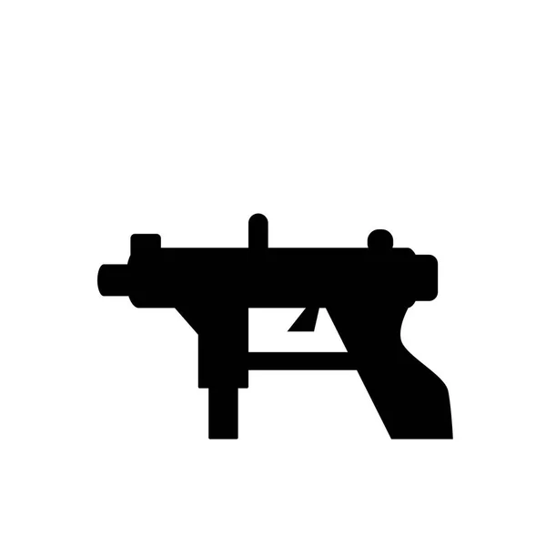 Ícone Arma Automática Conceito Logotipo Arma Automática Moda Fundo Branco — Vetor de Stock