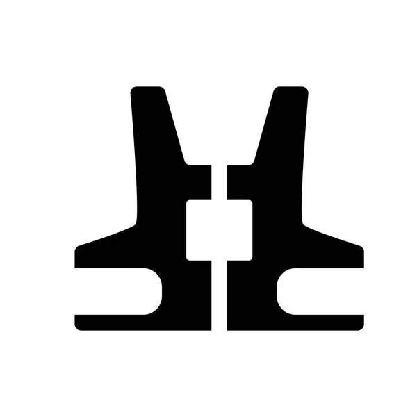 Icono Del Chaleco Antibalas Concepto Logotipo Del Chaleco Prueba Balas — Vector de stock