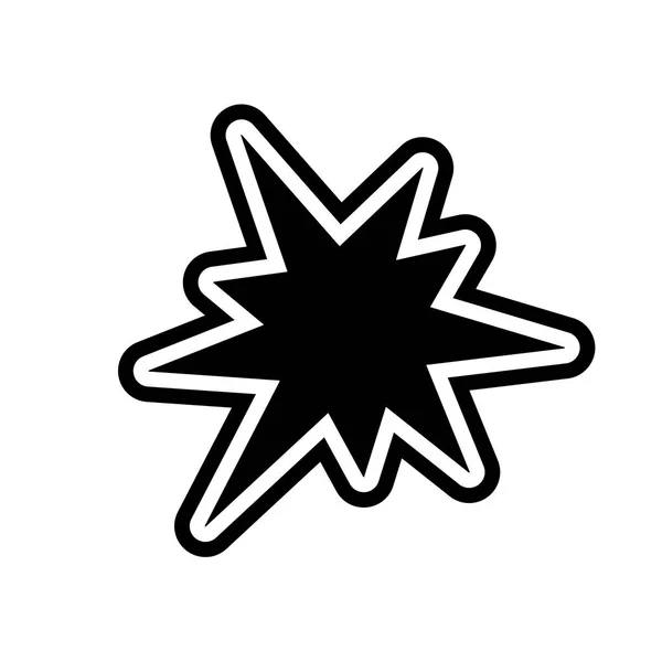 Значок Взрыва Трендовая Концепция Логотипа Белом Фоне Армейской Военной Коллекции — стоковый вектор