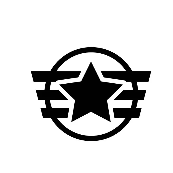 Insignia Ikonen Trendiga Insignier Logotyp Koncept Vit Bakgrund Från Armén — Stock vektor