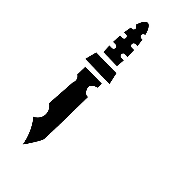 Icono Del Cuchillo Militar Concepto Del Logotipo Del Cuchillo Militar — Vector de stock