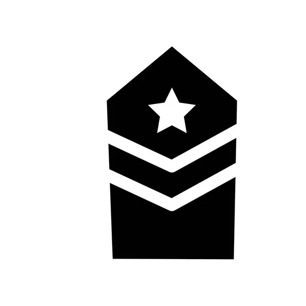 Militar Insignia Pictogram Trendy Militar Insignia Logo Concept Witte Achtergrond — Stockvector