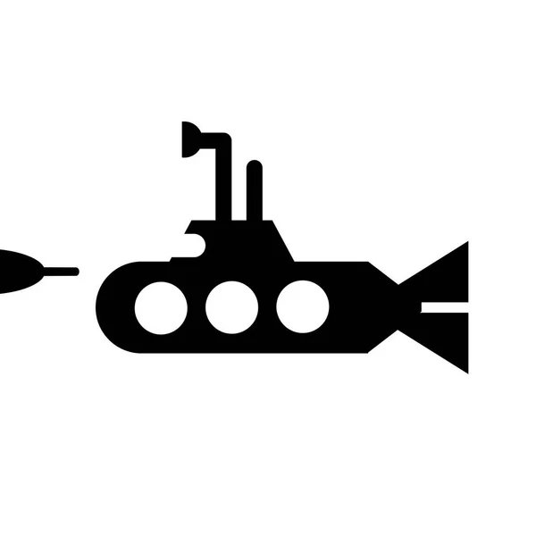 Icono Submarino Concepto Logotipo Trendy Submarine Sobre Fondo Blanco Colección — Archivo Imágenes Vectoriales