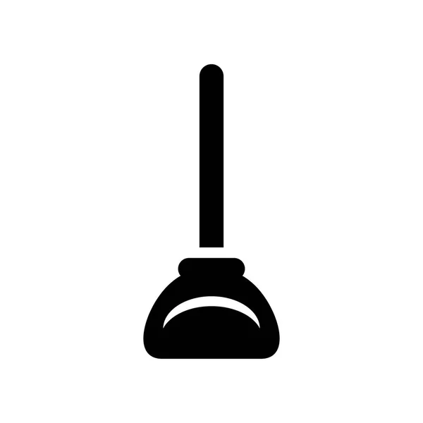 Dust Pan Ikonen Trendiga Damm Pan Logotyp Koncept Vit Bakgrund — Stock vektor