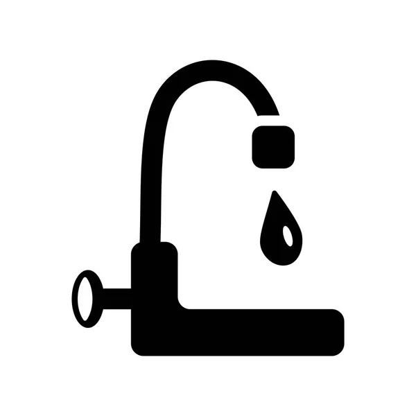 Icono Del Grifo Concepto Logotipo Trendy Faucet Sobre Fondo Blanco — Archivo Imágenes Vectoriales