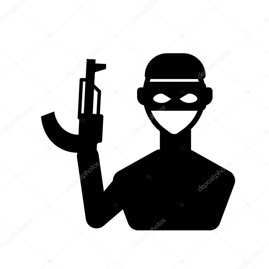 guerrilla icon. Trendy guerrilla logo concept on white background from army and war collection. Suitable for use on web apps, mobile apps and print media.