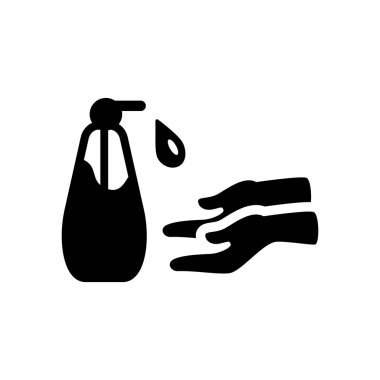 Yıkama el simgesi. Modaya uygun el yıkama logo kavramı koleksiyonu temizlik üzerinden beyaz arka plan üzerinde. Web uygulamaları, mobil uygulamalar ve basılı medya kullanım için uygundur..