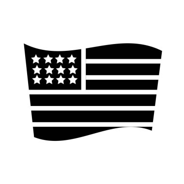 Amerika Birleşik Devletleri bayrağı simgesi. Trendy Amerika Birleşik Devletleri bayrağı logo kavramı ülke bayrakları Collection beyaz arka plan üzerinde. Web uygulamaları, mobil uygulamalar ve basılı medya kullanım için uygundur..