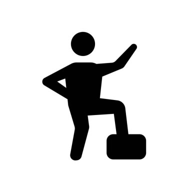 gurur insan kutsal kişilerin resmi. Trendy gurur insan logo kavramı duygular koleksiyonundan beyaz arka plan üzerinde. Web uygulamaları, mobil uygulamalar ve basılı medya kullanım için uygundur..