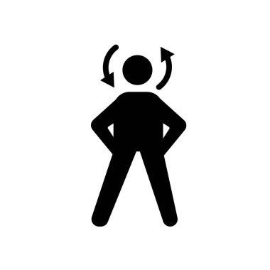 insan yenilenir. Trendy insan logo kavramı duygular koleksiyonundan beyaz arka plan üzerinde yenilenir. Web uygulamaları, mobil uygulamalar ve basılı medya kullanım için uygundur..