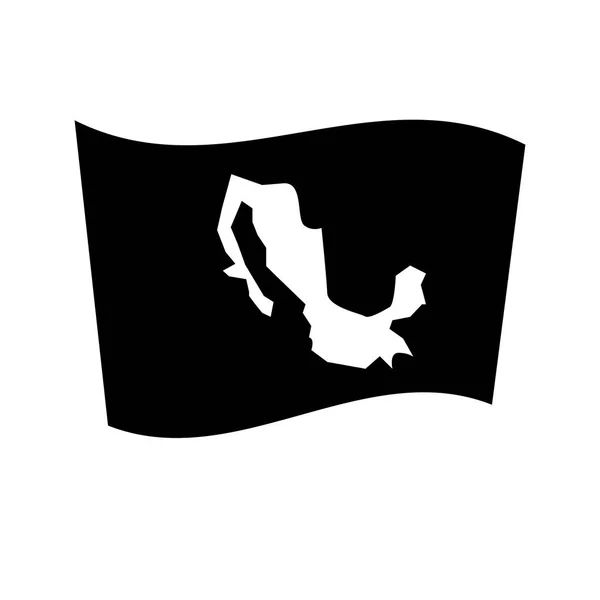 Значок Флага Мексики Концепция Флага Trendy Mexico Белом Фоне Коллекции — стоковый вектор
