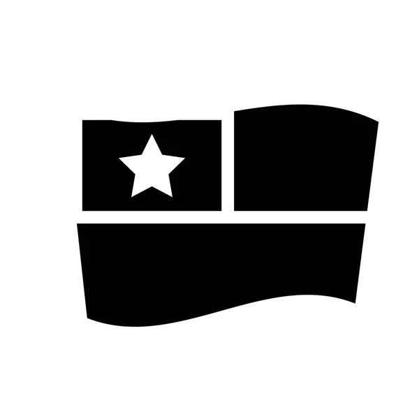 Icona Della Bandiera Cilena Trendy Cile Bandiera Logo Concetto Sfondo — Vettoriale Stock