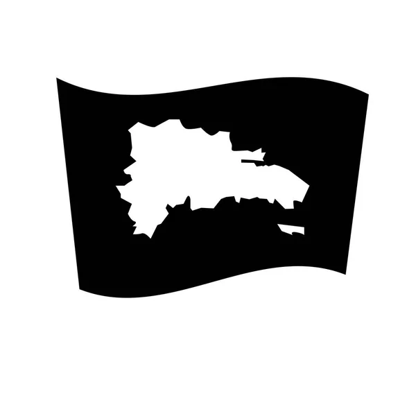 多米尼加共和国标志图标 时尚多米尼加共和国国旗标志概念的白色背景从国家国旗集合 适用于 Web 移动应用和打印媒体 — 图库矢量图片