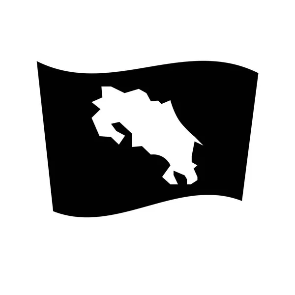 Icona Della Bandiera Del Costa Rica Trendy Concetto Logo Della — Vettoriale Stock