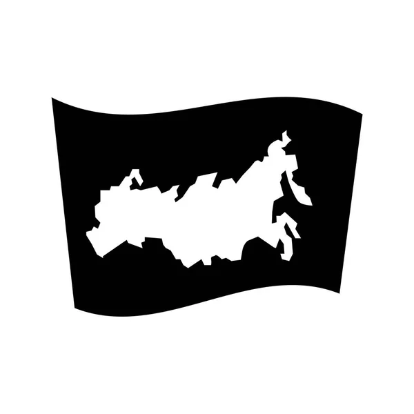 Icona Della Bandiera Russa Trendy Russia Bandiera Logo Concetto Sfondo — Vettoriale Stock