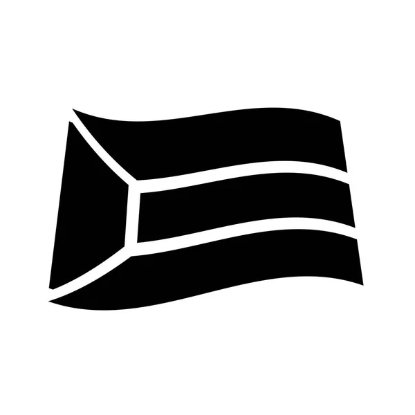 Kuvait Zászló Ikonra Trendi Kuvait Jelző Embléma Koncepció Fehér Háttér — Stock Vector