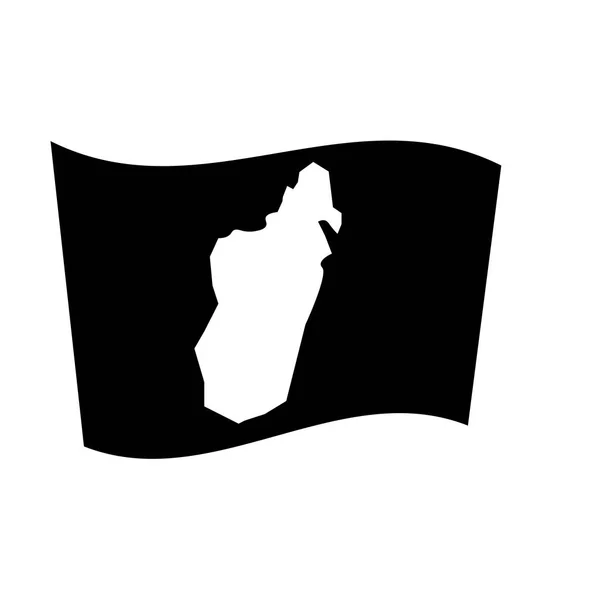 马达加斯加标志图标 时尚马达加斯加国旗标志概念的白色背景从国家国旗集合 适用于 Web 移动应用和打印媒体 — 图库矢量图片