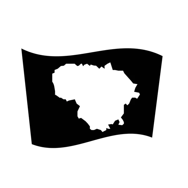 Litvánia Zászló Ikonra Divatos Litvánia Lobogója Logo Fogalom Ország Zászlók — Stock Vector