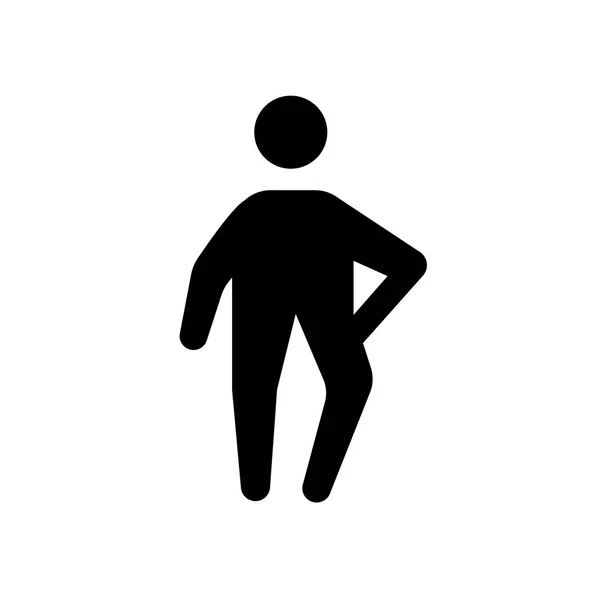 Voller Menschlicher Symbole Trendiges Full Human Logo Konzept Auf Weißem — Stockvektor