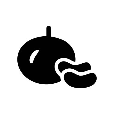 Mandalina simgesi. Meyve ve sebze koleksiyonundan beyaz arka plan üzerinde trendy mandalina logo kavramı. Web uygulamaları, mobil uygulamalar ve basılı medya kullanım için uygundur..