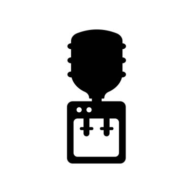 Su dağıtıcısı simgesi. Trendy su dağıtıcısı logo kavramı mobilya ve ev koleksiyonundan beyaz arka plan üzerinde. Web uygulamaları, mobil uygulamalar ve basılı medya kullanım için uygundur..