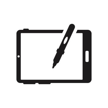 Büyük Tablet simgesi. Trendy büyük Tablet logo kavramı donanım koleksiyonundan beyaz arka plan üzerinde. Web uygulamaları, mobil uygulamalar ve basılı medya kullanım için uygundur..